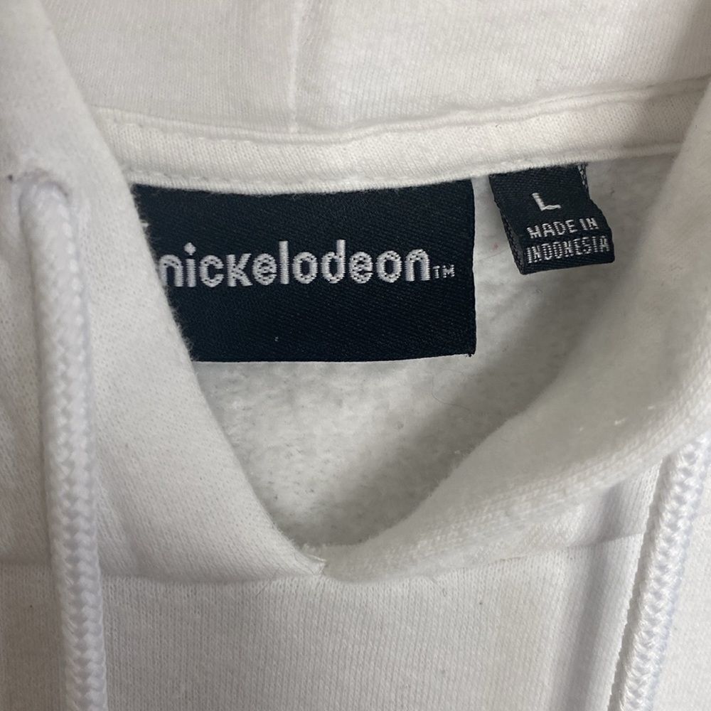 Nickelodeon SpongeBob White Hoodie Size L - Picture 3 of 6